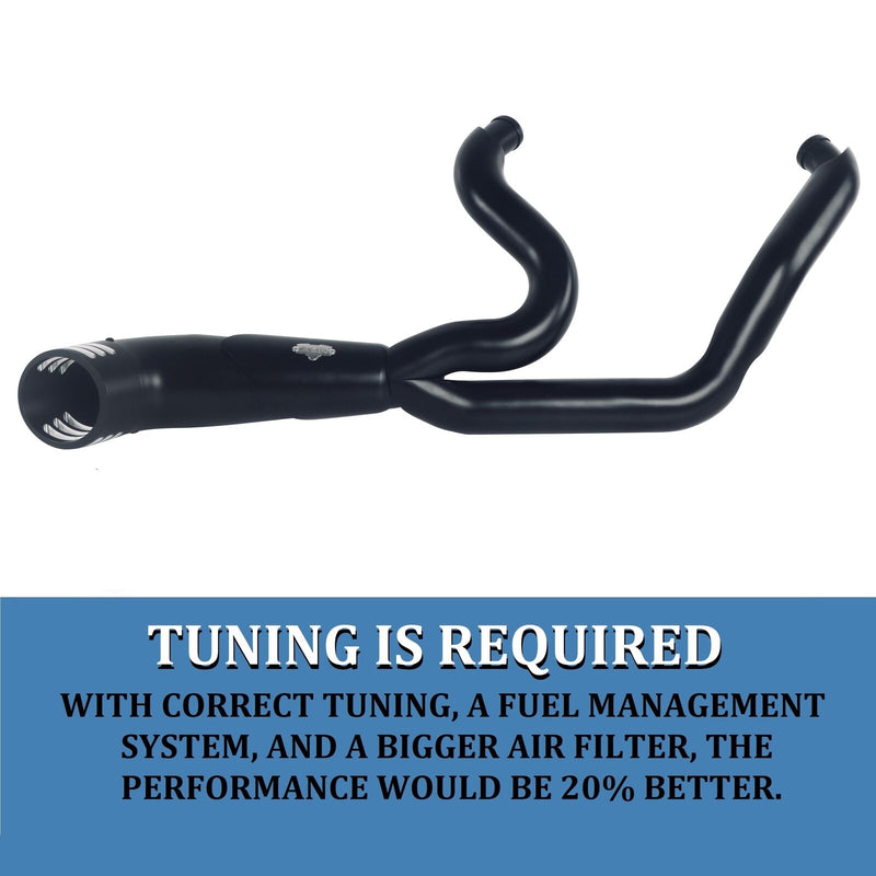 SHARKROAD 2 Into 1 Exhaust Pipes for Harley Touring 1995-2016 Full Exhaust System Upgrading