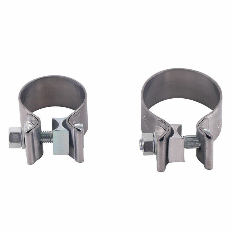 1.25”Wide 1.75"+2.5" Stainless Steel Clamps for Harley Mufflers 2017-UP 2