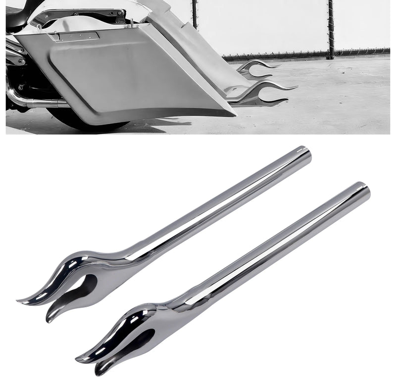 Universal Muffler Extension W/ 1-7/8'' Fishtail Upgrading End for 1-3/4'' Header