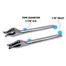 Universal Muffler Extension W/ 1-7/8'' Fishtail Upgrading End for 1-3/4'' Header