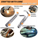 SHARKROAD 2-1 Exhaust System 4.5" For Harley Touring Exhaust For 2017-Up