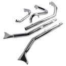SHARKROAD True Dual Header W/ Fishtail Mufflers for Harley Softail 18-24 Model