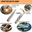 SHARKROAD 2-1 Exhaust System 4.5" For Harley Touring Exhaust For 2017-Up