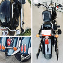 30" 1-7/8'' Fishtail Muffler Pipe Extension for Motorcycle Exhaust Header Chrome