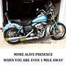 Sharkroad 3.0'' Slip-on Mufflers for Harley Softail Exhaust Upgrading, Deep Rumble Tone