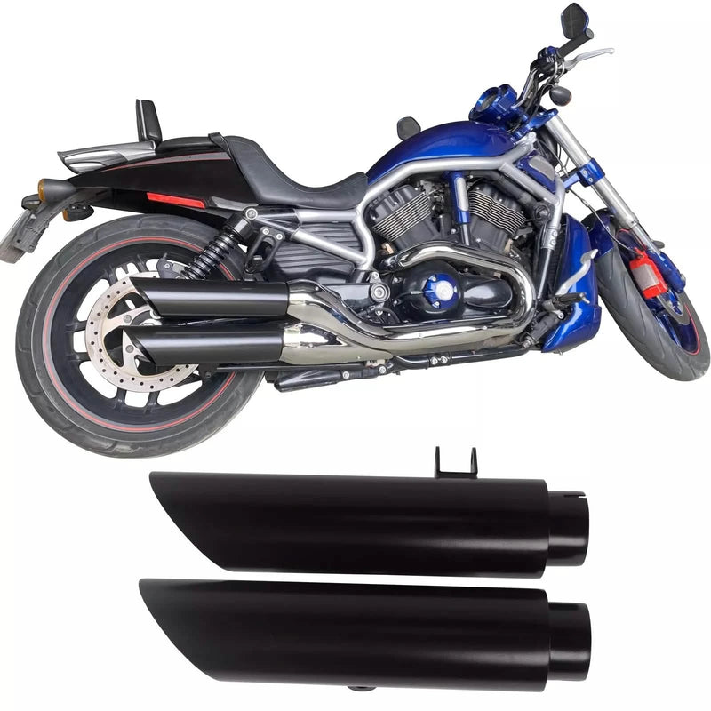3.5'' Baffled Slash Cut Mufflers for 07-17 Harley Vrod Night Rod Speci 3.5'' Baffled Slash Cut Mufflers for 07-17 Harley Vrod Night Rod Speci
