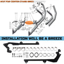 36 INCH Fishtail True Dual Black Ceramic Softail Exhaust for Heritage and Deluxe 2018-up