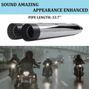 Roaring-Tone Muscle-Look 4.5" Mufflers for 2014-2025 Bagger Indian Exhaust