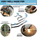 SHARKROAD True Dual Header W/ Fishtail Mufflers for Harley Softail 18-24 Model