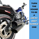 3.5'' Baffled Slash Cut Mufflers for 07-17 Harley Vrod Night Rod Special Exhaust