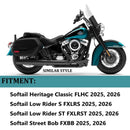 Sharkroad 4"Slip On Muffler For Harley Softail 2025-2026,Heritage,Low Rider ST ,Street Bob