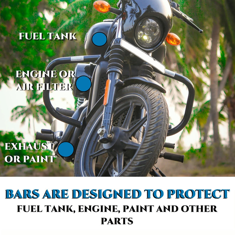 1.5''Tough Engine Guard for Harley Davidson Touring 2009-up Partial Model Chrome