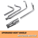 SHARKROAD 2-1 Exhaust System 4.5" For Harley Touring Exhaust For 2017-Up