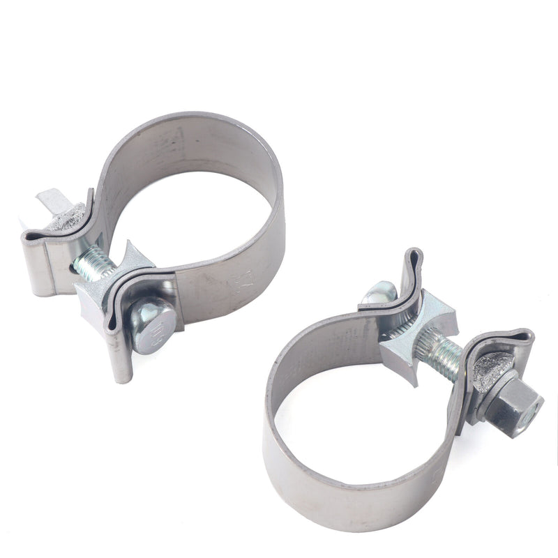 Stainless Steel 1.25”Wide 1.75" Clamps for 95-16 Harley Touring Mufflers