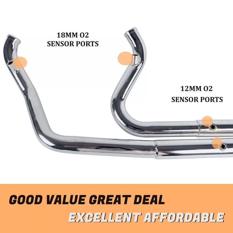 SHARKROAD 2-1 Exhaust for Harley Softail Exhaust 1985 SHARKROAD 2-1 Exhaust for Harley Softail Exhaust 1985