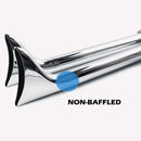 30" 1-7/8'' Fishtail Muffler Pipe Extension for Motorcycle Exhaust Header Chrome