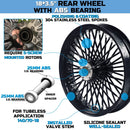 18*3.5'' Rear Wheel Fat Spokes for 08-up Softail/Dyna/Sportster With ABS Wheel