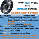 18*3.5'' Rear Wheel Fat Spokes for 08-up Softail/Dyna/Sportster With ABS Wheel