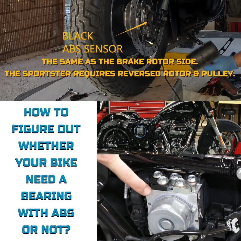 18*3.5'' Rear Wheel Fat Spokes for 08-up Softail/Dyna/Sportster With ABS Wheel