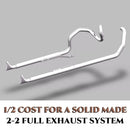 33inch True Dual Fishtail Exhaust for Harley Softail 2000-2017 Partial Models Upgrading