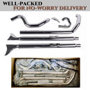 33inch True Dual Fishtail Exhaust for Harley Softail 2000-2017 Partial Models Upgrading