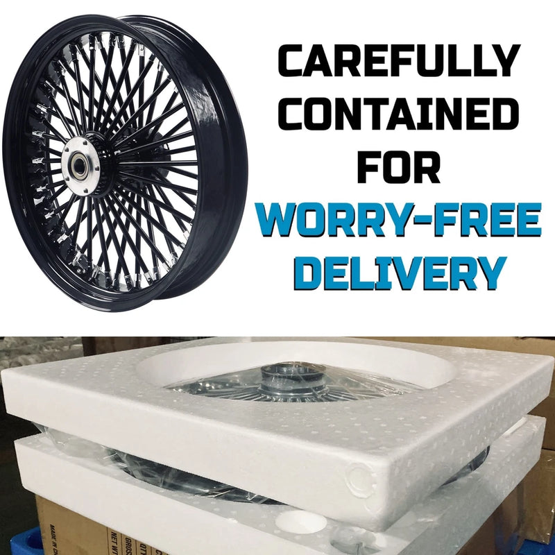 18*3.5'' Rear Wheel Fat Spokes for 08-up Softail/Dyna/Sportster With ABS Wheel