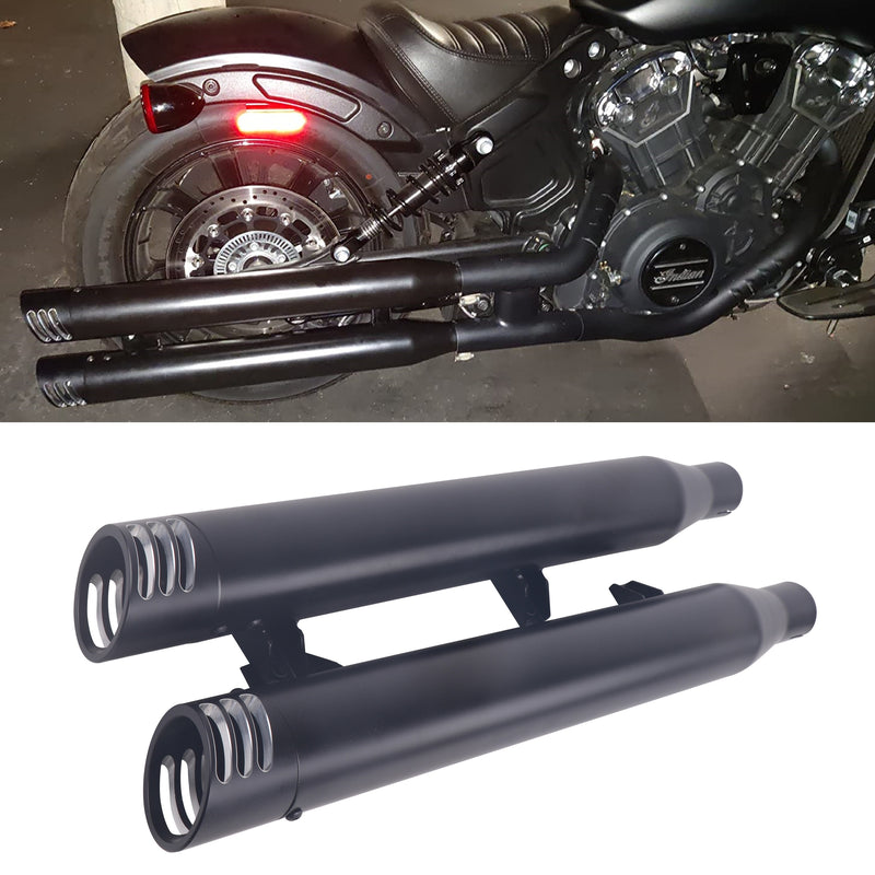 Sharkroad Black 3'' Slip-on Exhaust for 2015-2023 Indian Scout, Scout