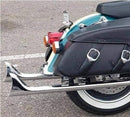 Upgrade your Harley's sound and style with Sharkroad's 33~42" Chrome Fishtail Slip-On Muffler for 2017-2024 Touring Models!