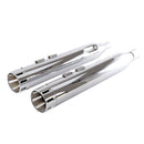 Sharkroad Harley Touring M8 2017-UP 4.5” Chrome Slip On Mufflers PRO BAFFLE