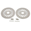 2 Pieces Front Rotors for Harley Davidson Brake System, Two-11.5'' Front Rotor for Harley Touring Sportster Softail Dyna Front Wheel, Vibration Proof Hardened Stainless Steel Brake Rotors HDRT-1003 - SHARKROAD