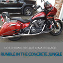 Sharkroad Exhaust Slip On Muffler For Kawasaki Vulcan Voyager 1700 Touring Models