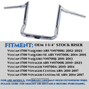 Sharkroad Apex Predator Bars 1-1/4 Inch  for Kawasaki Vulcan Voyager 1700, 1700 Kawasaki Vulcan Vaquero