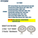 2 Pcs Front 11.8'' Brake Rotors for Harley Davidson Touring 2008-2013 Models, Awesome Performance No Vibration Rust-proof Brakes Rotors for Harley Touring Front Wheel HDRT-1103 - SHARKROAD