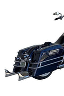 Upgrade your Harley's sound and style with Sharkroad's 33~42" Chrome Fishtail Slip-On Muffler for 2017-2024 Touring Models!