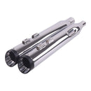 Sharkroad 2017-UP 4” Chrome Slip On Mufflers Exhaust for Harley Touring M8