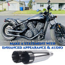 Sharkroad 4.0" Slip-on Chrome Exhaust for Indian Scout 2015-2025 – Deep V-Twin Sound