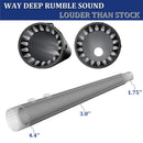 For 2017-UP Harley Davidson touring 4.4 inch Black megaphone slip on mufflers