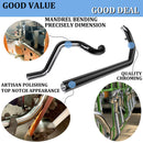 Header of True Dual Exhaust for Harley 1995-2016 Touring, for, Add 8X Horsepower