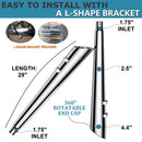 4.4 Inch Pipes Exhaust-for-Yamaha Royal Star Venture and Royal Star Tour Deluxe Models, Shiny Slip On Mufflers for Royal Star Models