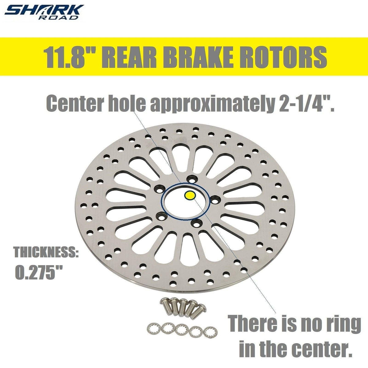 thumbnail image 2 of 2PCS 11.8" Front Brake Rotors For Harley Touring Models 2 of 13