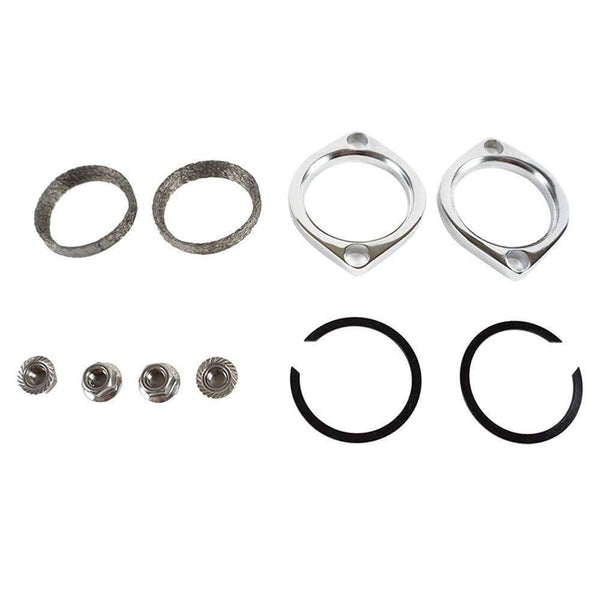 Exhaust Flange Gasket Kit C-Clips Nuts Washers for Harley Evo Sportster Twin Cam HDEX-AC03 - SHARKROAD
