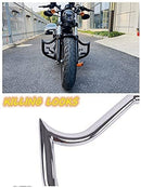 FAT 1.5 INCH Engine Guards,  Meat-hook Killing Looks Crash Bars, Gloss Chrome Highway Bars For 2004-2021 Harley Sportster