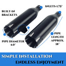 4.0" Slip-On Exhaust Muffler for Indian Scout (2015-2025) – Deep V-Twin Sound | Matte Black | Easy Bolt-On Installation