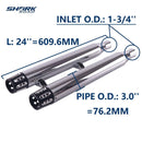 3'' Chrome Slip-on Exhaust for 2015-2020 Indian Scout, Scout Bobber, Scout Sixty INMF-3002CB - SHARKROAD