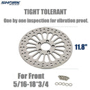 11.8'' Front Brake rotors 1 Piece For Harley Touring Rotor Updating, Looks Great Performance Awesome 11.8'' Rotors for Harley Davidson 2008-2013 Touring Front Wheel, Nicer Than Stock HDRT-1101 - SHARKROAD