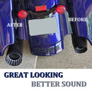 For 2017-UP Harley Davidson touring 4.4 inch Black megaphone slip on mufflers