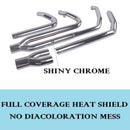 Sharkroad 2 into 1 Exhaust System 4" Muffler for 2017-2025 Harley Touring