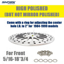 2 Pieces Front Rotors for Harley Davidson Brake System, Two-11.5'' Front Rotor for Harley Touring Sportster Softail Dyna Front Wheel, Vibration Proof Hardened Stainless Steel Brake Rotors HDRT-1003 - SHARKROAD