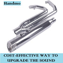 Sharkroad 2 into 1 Exhaust System 4" Muffler for 2017-2025 Harley Touring