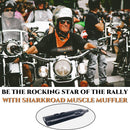 Sharkroad 4.5” Black Slip On Mufflers Exhaust for Harley Touring 1995-2016 PRO BAFFLE